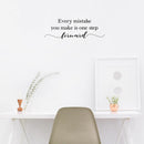 Vinyl Wall Art Decal - Every Mistake You Make Is One Step Forward - Modern Motivational Home Bedroom Apartment Quote -Trendy Positive Workplace School Living Room Office Decor 3