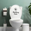 Vinyl Wall Art Decal - Thinking Chair - Witty Adult Humor Home Living Room Bedroom Bathroom Restroom Sticker Decoration - Modern Family Household Apartment Adhesive 2