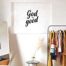 Vinyl Wall Art Decal - God is Good - 22" x 28" - Religious Spiritual Motivational Wall Art Sticker - Inspirational Home Bedroom Apartment Decor Phrase - Indoor Outdoor Living Room Office Faith Quotes 2