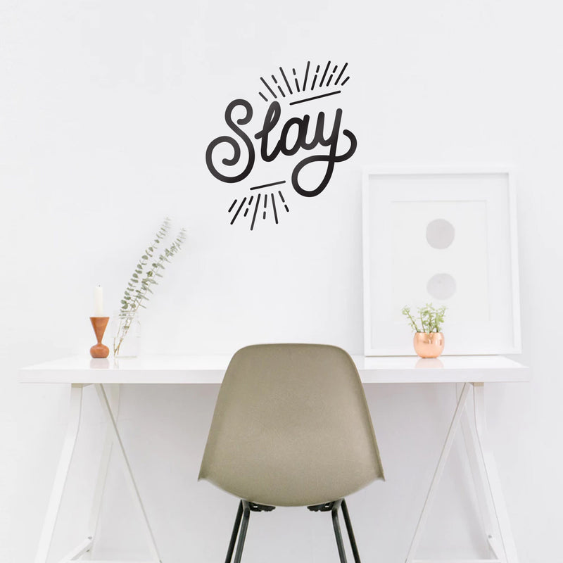 Vinyl Wall Art Decal - Slay - 24.6" x 34" - Chic Modern Urban Home Bedroom Office Living Room Quote - Trendy Motivational Workplace Apartment Indoor Outdoor Work Decoration (24.6" x 34"; Black) 3