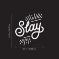 Vinyl Wall Art Decal - Slay - 24. Chic Modern Urban Home Bedroom Office Living Room Quote - Trendy Motivational Workplace Apartment Indoor Outdoor Work Decoration (24.6" x 34"; Black) 5