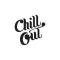 Vinyl Wall Art Decal - Chill Out - Chic Modern Home Bedroom Office Living Room Quote - Trendy Urban Workplace Apartment Indoor Outdoor Work Cursive Decoration (22" x 22"; Black) 1