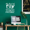 Vinyl Wall Art Decal - It’s Kind of Fun Doing The Impossible - 24.5" x 22" - Motivational Modern Life Home Bedroom Living Room Apartment Office Workplace Business Decor Quotes (24.5" x 22"; White) 2