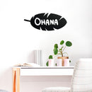 Vinyl Wall Art Decal - OHANA - Sweet Modern Family Quote Home Apartment Bedroom Living Room Dining Room Playroom Household Indoor Outdoor Decor 2
