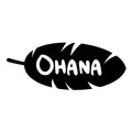 Vinyl Wall Art Decal - OHANA - Sweet Modern Family Quote Home Apartment Bedroom Living Room Dining Room Playroom Household Indoor Outdoor Decor 1