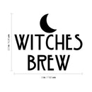 Vinyl Art Wall Decal - Witches Brew with Eye - 2.5" x 3" - Modern Witty Adult Humor Drinking Home Living Room Kitchen Dining Room Bar Restaurant Sticker Decor Design (2.5" x 3"; Black - Moon) 2