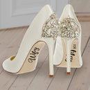 Vinyl Wall Art Decal - Wifey For Lifey - 2.Each - Unique Modern Cursive Bride Wife Decor For Wedding Day Shoes Reception Dance Heels Big Day Photography Accessories 2