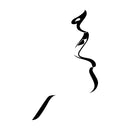 Vinyl Wall Art Decal - Lips Silhouette - 30" x 18" - Chic Modern Feminine Body Shape Home Work Bedroom Living Room Apartment Office Store Indoor Women’s Teens Decoration (30" x 18"; Black) 1