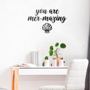 Vinyl Wall Art Decal - You are Mermazing - 14" x 22" - Motivational Modern Cute Trendy Girls Teens Seashell Nursery Playroom Bedroom Living Room Apartment Home Sticker Decals (14" x 22"; Black) 2