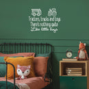 Vinyl Wall Art Decals - Tractors Trucks And Toys There’s Nothing Quite Like Little Boys - 22.5" x 29.5" - Sweet Quotes For Toddlers Bedroom Playroom Nursery Home Apartment Decor (22.5" x 29.5"; White) 3