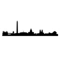 Vinyl Wall Art Decal - Washington City Skyline - Unique Modern Washington American USA West Coast City Home Bedroom Living Room Store Shop Mural Indoor Outdoor Silhouette Adhesive Decor 1