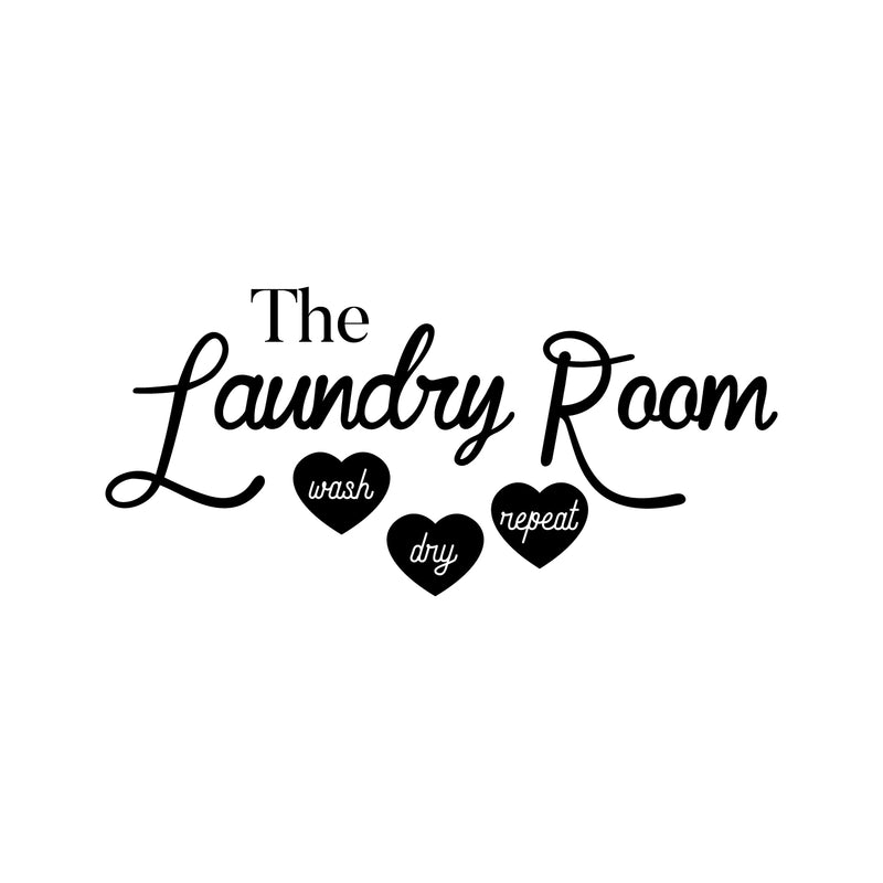 Vinyl Wall Art Decal - The Laundry Room - Hanging Clothes Charming Quotes For Home Washer Dryer Modern Decor - Witty Funny Puns For Indoor Outdoor Household Laundry Closet Room 1