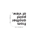 Vinyl Wall Art Decal - Upside Down From Another Point Of View - Inspirational Modern Perception Home Living Room Bedroom Office Apartment Workplace Sticker Decor 4