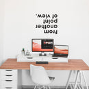 Vinyl Wall Art Decal - Upside Down From Another Point Of View - 22" x 24" - Inspirational Modern Perception Home Living Room Bedroom Office Apartment Workplace Sticker Decor 2
