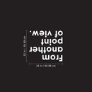 Vinyl Wall Art Decal - Upside Down From Another Point Of View - 22" x 24" - Inspirational Modern Perception Home Living Room Bedroom Office Apartment Workplace Sticker Decor 1