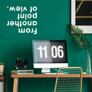 Vinyl Wall Art Decal - Upside Down From Another Point Of View - 22" x 24" - Inspirational Modern Perception Home Living Room Bedroom Office Apartment Workplace Sticker Decor 3