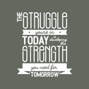 Vinyl Wall Art Decal - The Struggle You're In Today Is Developing The Strength You Need For Tomorrow - 26" x 22" - Motivational Modern Home Bedroom Office Living Room Decor 1