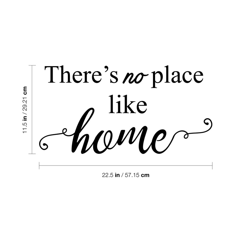 Vinyl Wall Art Decal - There's No Place Like Home - 11. - Modern Charming Welcome Door Living Room Apartment Trendy Indoor Outdoor Friendly Household Sign Sticker Decor 4