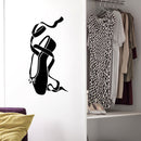 Vinyl Wall Art Decal - Ballerina Shoe - 37. Cute Modern Little Girl's Toddler Teens Ballet Dancer Home Bedroom Playroom Nursery Apartment Indoor Mural Decoration 2