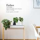 Vinyl Wall Art Decal - Father Noun Keep of The Wallet Coach Of All Sports Teacher Of All Things - Funny Witty Father's Day Home Bedroom Living Room Garage Decoration Quote 3