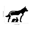 Vinyl Wall Art Decal - Dog Cat Bunny Bird - 22" x 31.5" - Cute Modern Illusion Trendy Animal Pet Lovers Cursive Decor Home Apartment Bedroom Living Room Indoor Outdoor Decoration Quotes 4