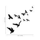 Vinyl Wall Art Decal - Flying Birds - 23" x 22" - Trendy Modern Charming Doves Feathers Daydream Home Bedroom Apartment Workplace Living Room Office Dorm Room Work Decorations 4