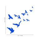 Vinyl Wall Art Decal - Flying Birds - 23" x 22" - Trendy Modern Charming Doves Feathers Daydream Home Bedroom Apartment Workplace Living Room Office Dorm Room Work Decorations 4