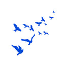 Vinyl Wall Art Decal - Flying Birds - Trendy Modern Charming Doves Feathers Daydream Home Bedroom Apartment Workplace Living Room Office Dorm Room Work Decorations 2