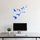 Vinyl Wall Art Decal - Flying Birds - 23" x 22" - Trendy Modern Charming Doves Feathers Daydream Home Bedroom Apartment Workplace Living Room Office Dorm Room Work Decorations 3