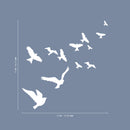 Vinyl Wall Art Decal - Flying Birds - 23" x 22" - Trendy Modern Charming Doves Feathers Daydream Home Bedroom Apartment Workplace Living Room Office Dorm Room Work Decorations 4