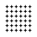 Set of 36 Vinyl Wall Art Decals - 4 Point Stars - 3" x 3" Each - Cool Fun Sticker Shapes For Kids Toddlers Teens Bedroom Playroom Nursery Living Room Home Apartment Decorations 1