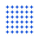 Set of 36 Vinyl Wall Art Decals - 4 Point Stars - 3" x 3" Each - Cool Fun Sticker Shapes For Kids Toddlers Teens Bedroom Playroom Nursery Living Room Home Apartment Decorations 1