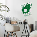 Vinyl Wall Art Decal - I'm A Good Fat - 27" x 20" - Modern Cute Trendy Happy Avocado Home Living Room Bedroom Apartment Kitchen Dining Room Gym Fitness Healthy Lifestyle Decor 3