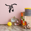 Vinyl Wall Art Decal - Ballet Shoes - Cute Modern Elegant Dancer Little Girls Toddlers Teens Home Bedroom Playroom Nursery Apartment Indoor Mural Decoration Design 2