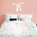 Vinyl Wall Art Decal - Ballet Shoes - 22" x 29" - Cute Modern Elegant Dancer Little Girls Toddlers Teens Home Bedroom Playroom Nursery Apartment Indoor Mural Decoration Design 3