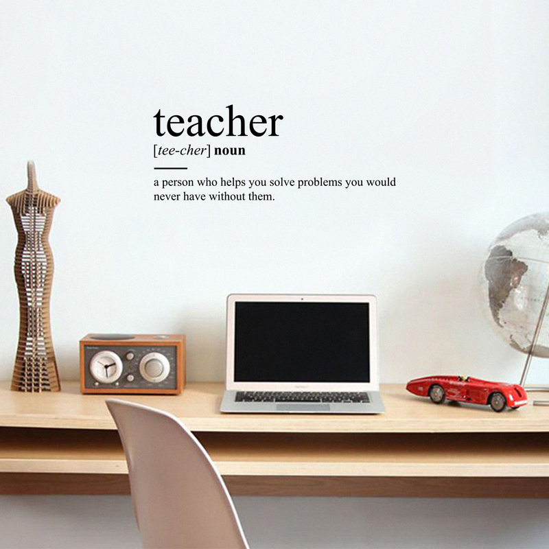 Vinyl Art Wall Decal - Teacher Definition - Funny Witty Growing Up Humor Life Quotes For School Home Bedroom Living Room Classroom Work Office Apartment Indoor Sticker Decor 2