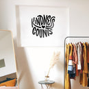 Vinyl Wall Art Decal - Kindness Counts - 22" x 23" - Trendy Inspirational Quote For Home Bedroom Office Decor - Modern Positive Workplace Apartment Living Room School Quotes 3
