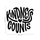 Vinyl Wall Art Decal - Kindness Counts - 22" x 23" - Trendy Inspirational Quote For Home Bedroom Office Decor - Modern Positive Workplace Apartment Living Room School Quotes 4