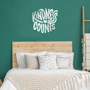 Vinyl Wall Art Decal - Kindness Counts - 22" x 23" - Trendy Inspirational Quote For Home Bedroom Office Decor - Modern Positive Workplace Apartment Living Room School Quotes 2