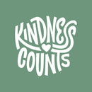 Vinyl Wall Art Decal - Kindness Counts - 22" x 23" - Trendy Inspirational Quote For Home Bedroom Office Decor - Modern Positive Workplace Apartment Living Room School Quotes 1