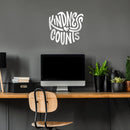 Vinyl Wall Art Decal - Kindness Counts - 22" x 23" - Trendy Inspirational Quote For Home Bedroom Office Decor - Modern Positive Workplace Apartment Living Room School Quotes 3