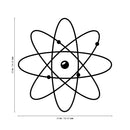 Vinyl Wall Art Decal - Atom - Modern Science Home Apartment Workplace Classroom Decor - Trendy Geometric Design For Living Room Bedroom Indoor Office School 4