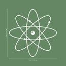 Vinyl Wall Art Decal - Atom - 23" x 23" - Modern Science Home Apartment Workplace Classroom Decor - Trendy Geometric Design For Living Room Bedroom Indoor Office School 4