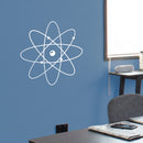 Vinyl Wall Art Decal - Atom - 23" x 23" - Modern Science Home Apartment Workplace Classroom Decor - Trendy Geometric Design For Living Room Bedroom Indoor Office School 3