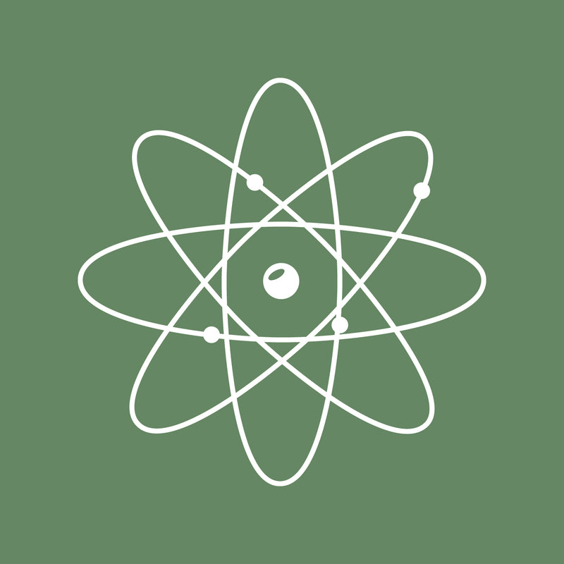 Vinyl Wall Art Decal - Atom - 23" x 23" - Modern Science Home Apartment Workplace Classroom Decor - Trendy Geometric Design For Living Room Bedroom Indoor Office School 1