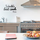 Vinyl Wall Art Decal - World's Best Book - Mom - Modern Witty Cute Mother Quotes For Indoor Home Bedroom Living Room Kitchen Dining Room Apartment Decoration 3