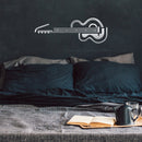Vinyl Wall Art Decal - Guitar Design - 30" x 10" - Cool Modern Abstract Music Instrument For Musicians Home Work Store Studio Bedroom Living Room Apartment Office Decor 3
