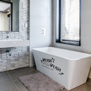 Vinyl Wall Art Decal - Splish Splash I Was Taking A Bath - 11" x 24" - Fun Waves Wet Letters For Home Bathroom Bathtub Shower Dorm Room Apartment Kids Toddlers Room Decor 3