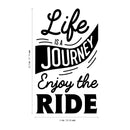 Vinyl Wall Art Decal - Life Is A Journey Enjoy The Ride - 22. Modern Trendy Inspirational Home Bedroom Work Office Living Room Apartment Indoor Quote Decoration 4