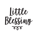 Vinyl Wall Art Decal - Little Blessing - 22" x 27" - Modern Cute Religious Unisex Newborn Baby Toddler Kids Home Apartment Nursery Playroom Indoor Outdoor Daycare Quotes Decoration 1